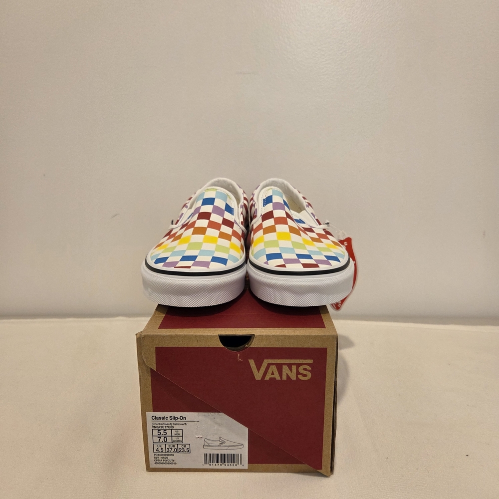 Vans Multicolor Checkerboard Slip-On Shoes